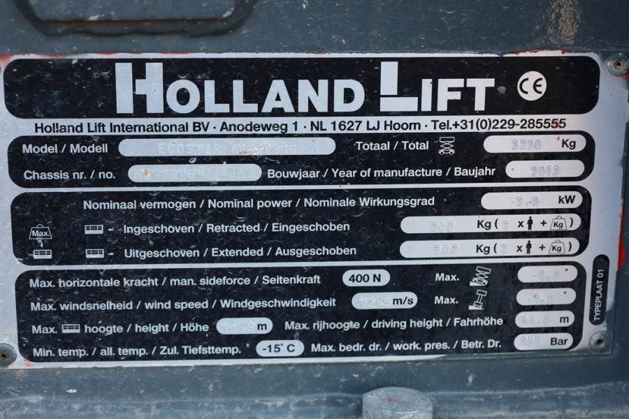 Holland Lift Ecostar HL-11816 Electric, 14m Working Height, 30