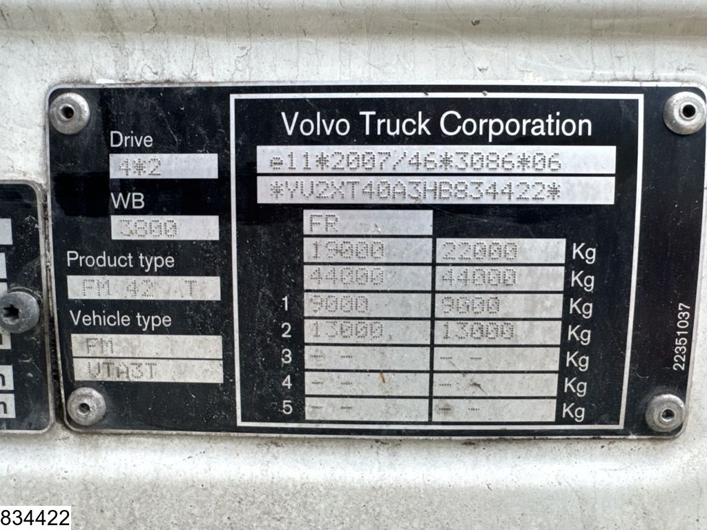 Volvo FM 500 EURO 6, Standairco, LOHR