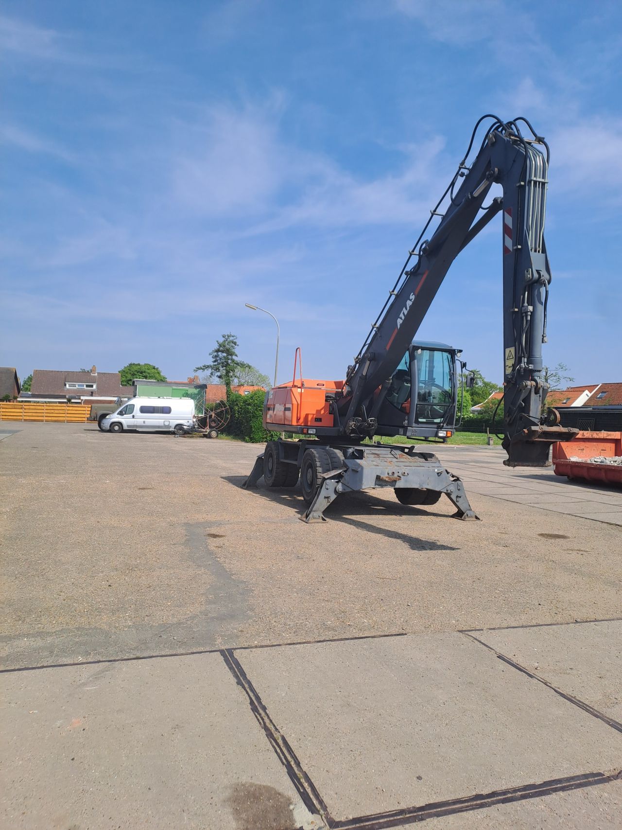 Atlas 180mh overslagmachine recycling schroot cabinelift