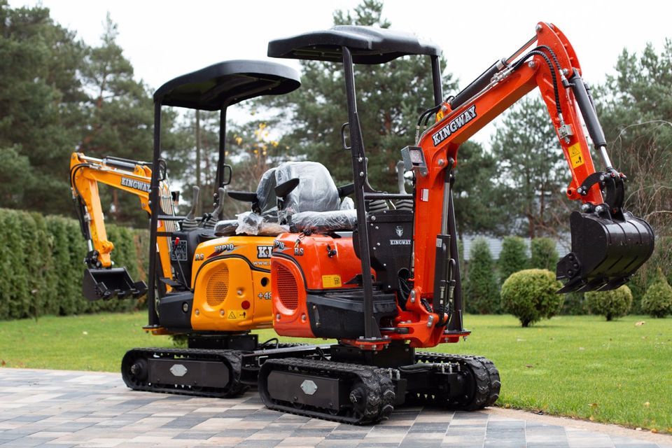 Minibagger bagger VIP10 mit Gartenset NEU KINGWAY