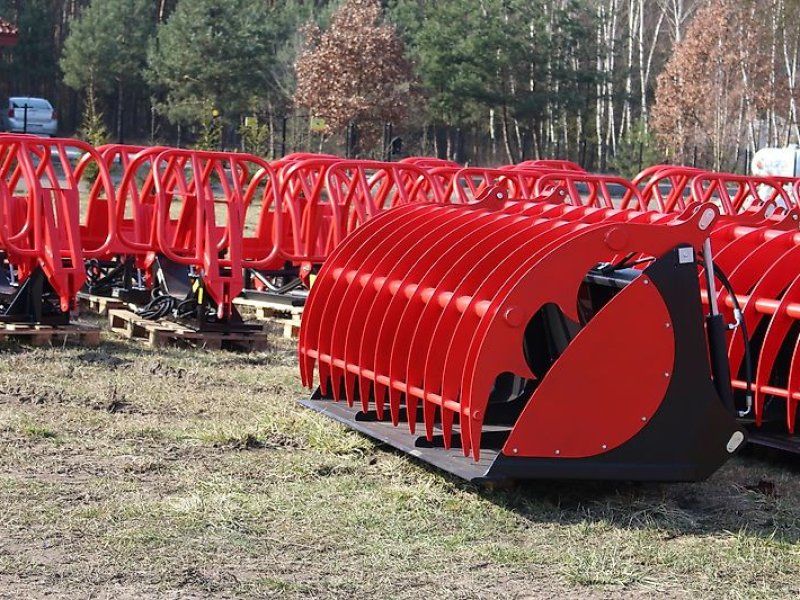MD Landmaschinen AT Krokodilschaufel XL – gebogene Zähne 1,8m2,4m