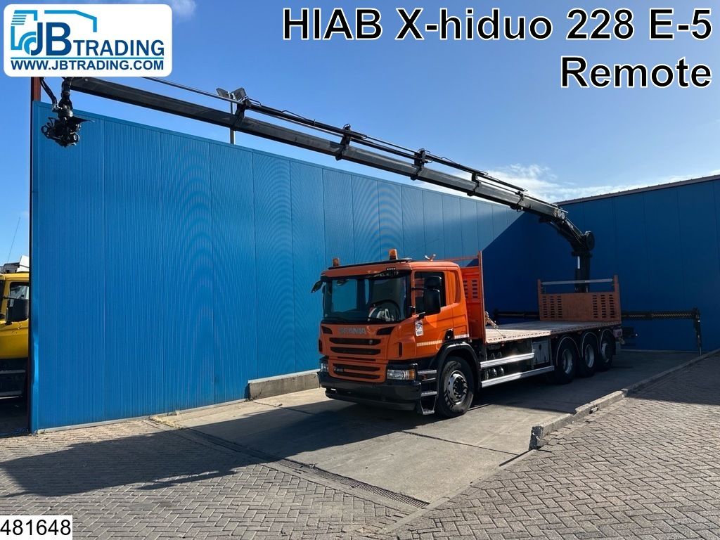 Scania P 410 8x4, EURO 6, HIAB, Remote