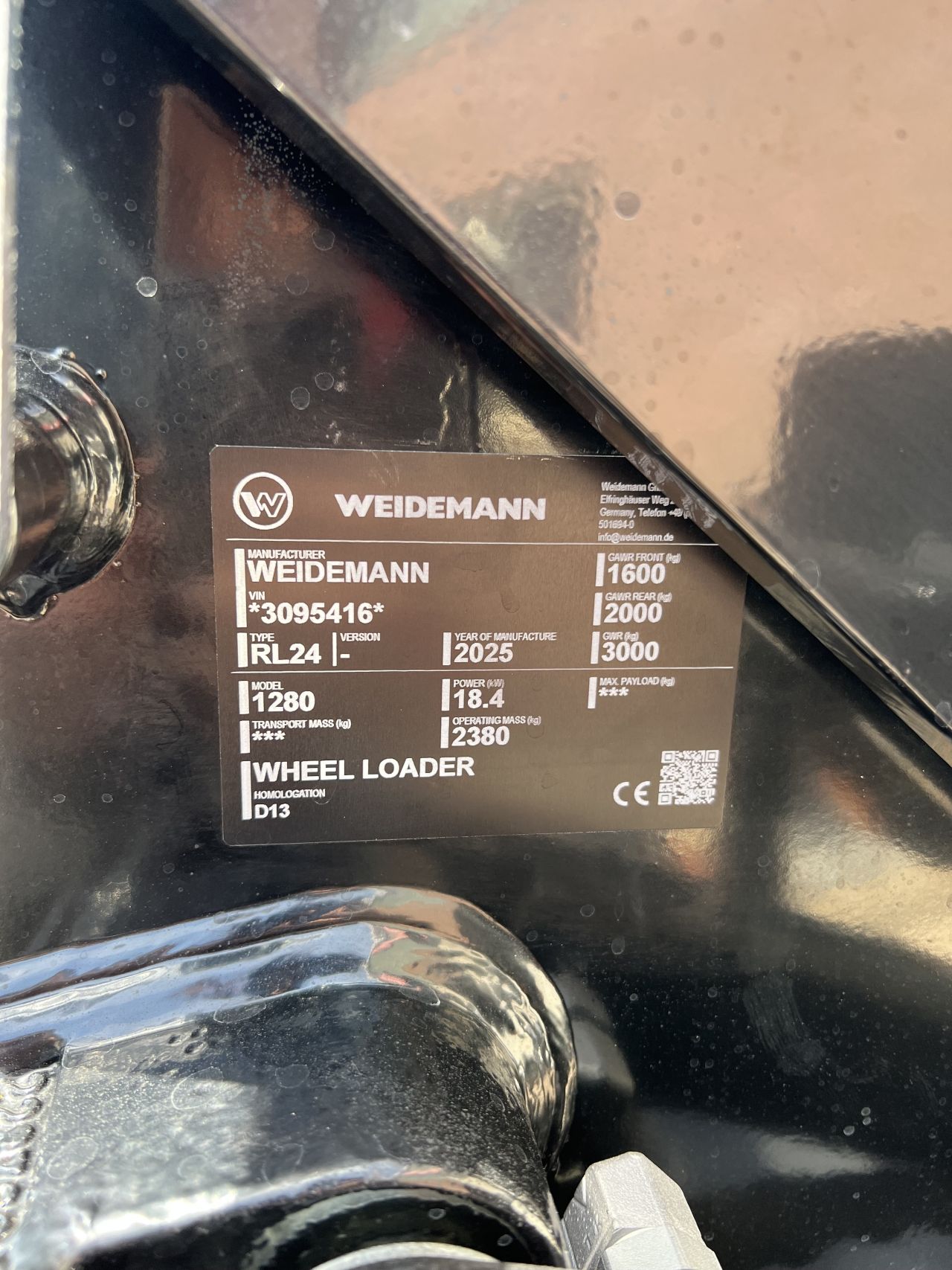 Weidemann 1280 special black edition