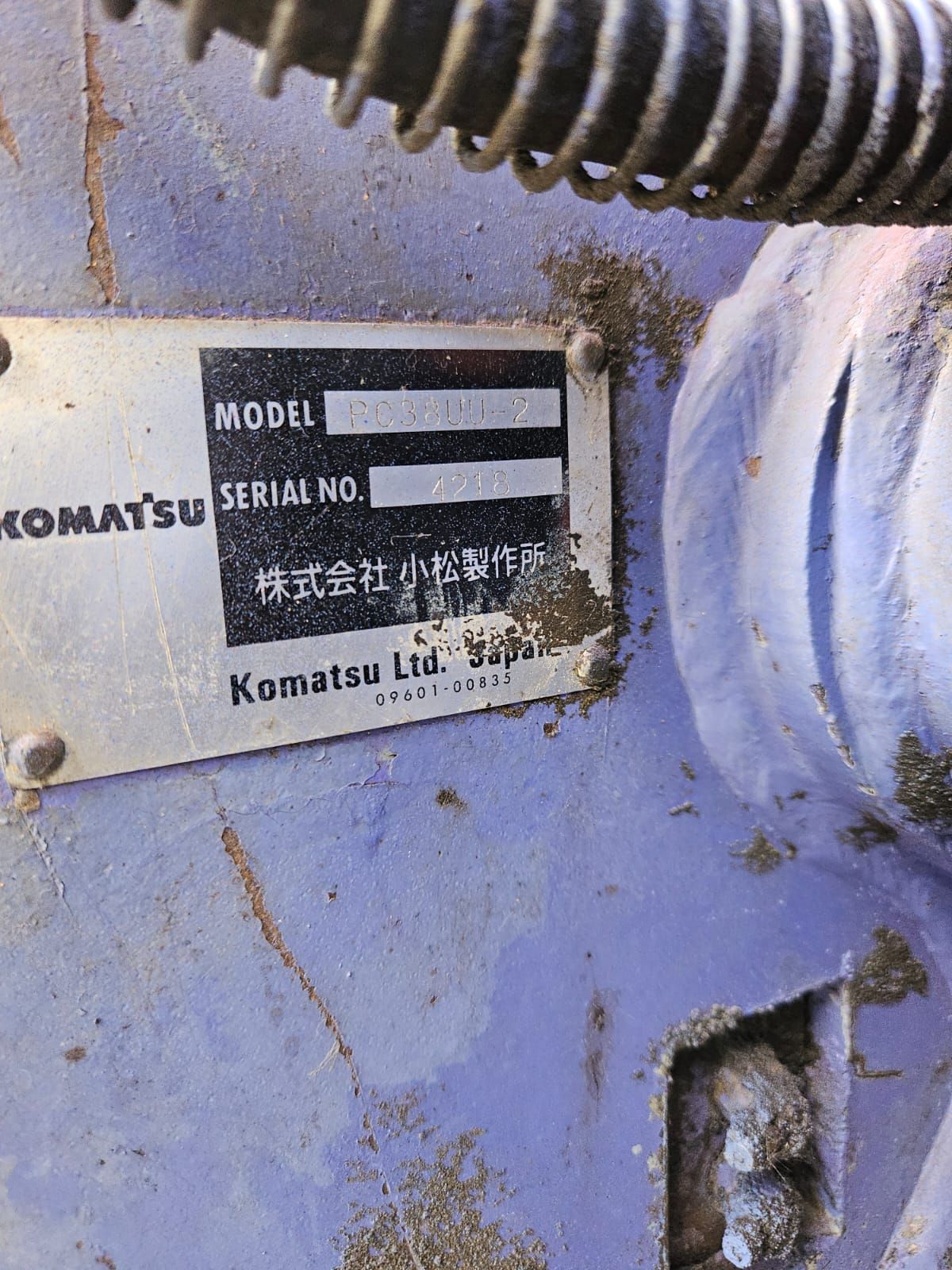 Komatsu PC38UU minigraver
