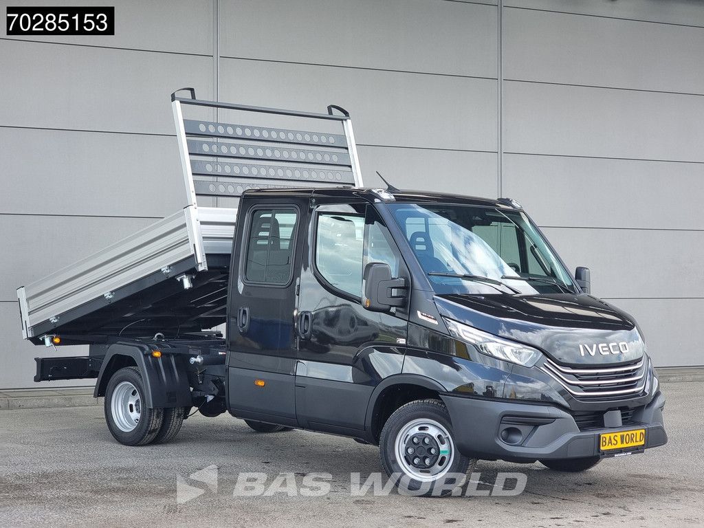 Iveco Daily 35C21 Open Laadbak Dubbel Cabine 210PK 3.0L Dubbellucht Airco Cruise LED Camera Pritsche Pickup Open Box 2m3 Airco