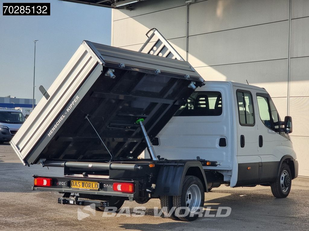 Iveco Daily 35C21 Open Laadbak Dubbel Cabine 210PK 3.0L Dubbellucht Airco Cruise LED Camera Pritsche Pickup Open Box 2m3 Airco Trekhaak