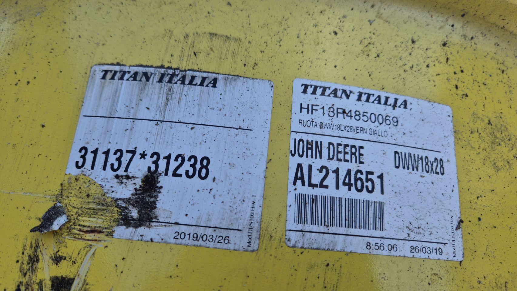 Titan velgen 18x28 John Deere 10 gaats