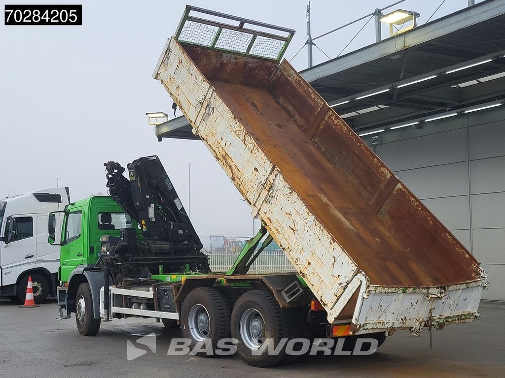Mercedes Axor 2633 6X4 HIAB 144 ES-3 Kran Crane Manual Big-Axle Steelsuspension Euro 4