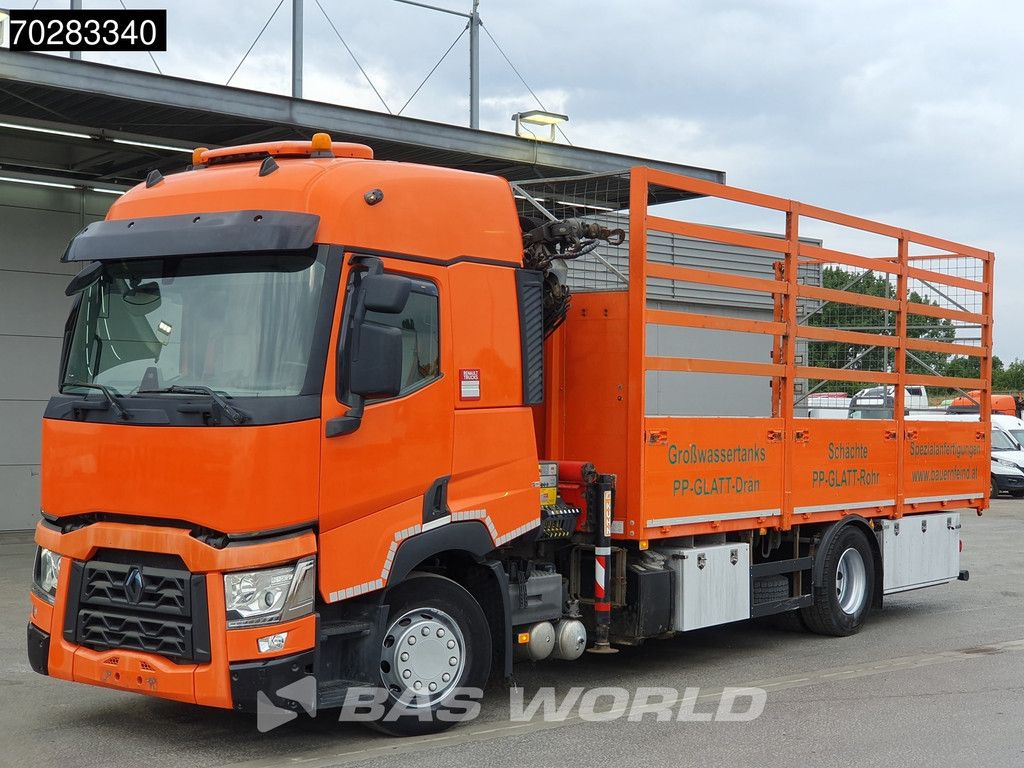 Renault T 380 4X2 Palfinger PK18002-EH Kran Crane Retarder Standklima Euro 6