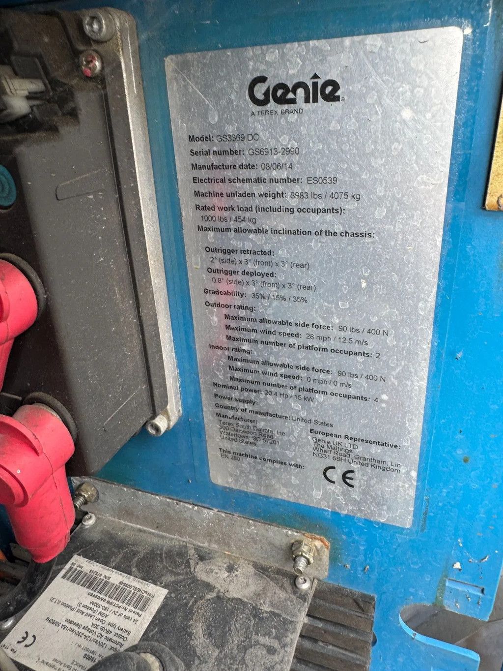 Genie GS3369DC Hoogwerker Schaarhoogwerker