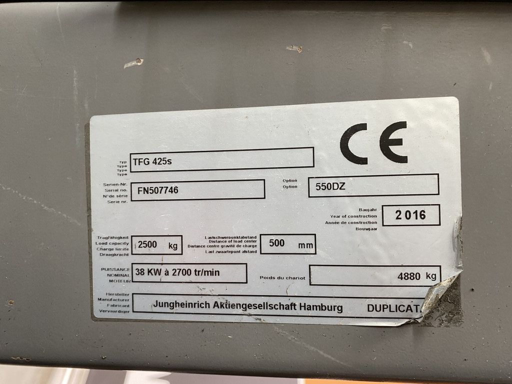 Jungheinrich TFG425s MH16304