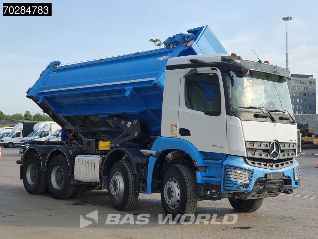 Mercedes Arocs 3243 8X4 14m3 2-side tipper Big-Axle Steelsuspension Navi Euro 6