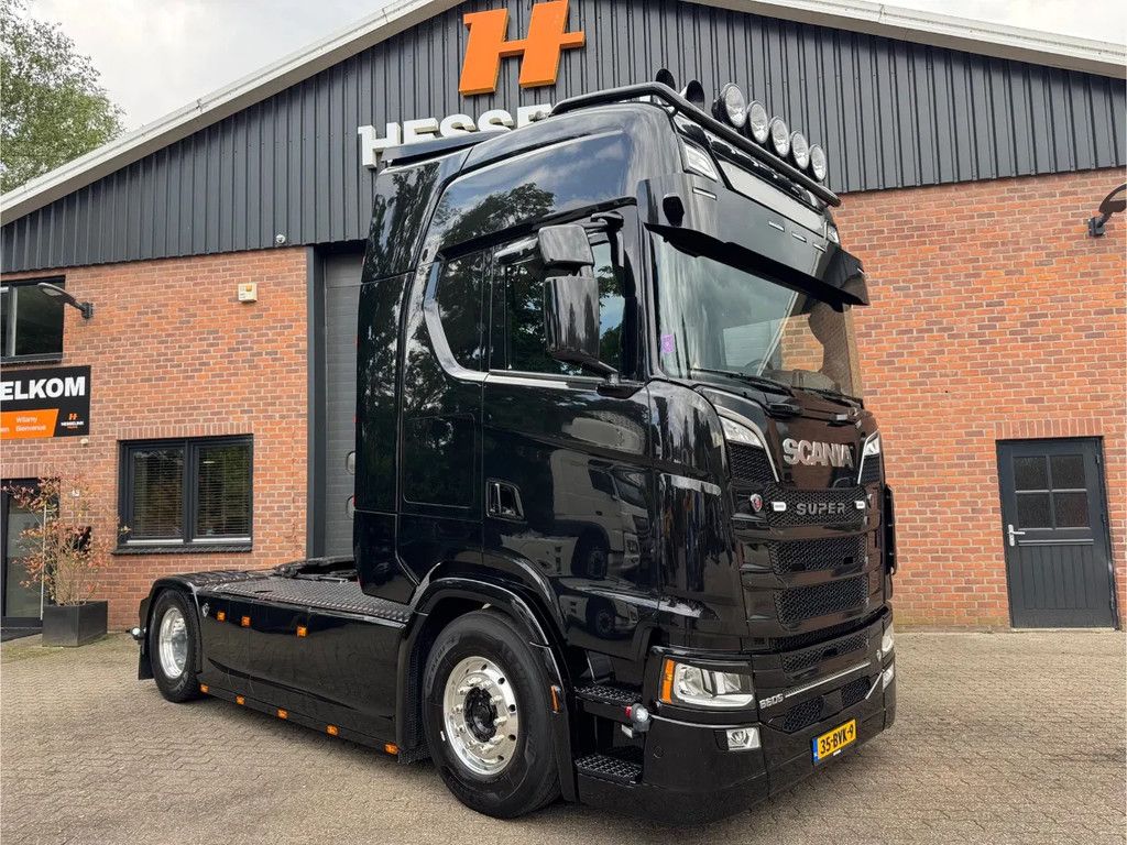 Scania S660 4X2 Retarder Full air Standairco Schuifschotel 9T Vooras PTO prep