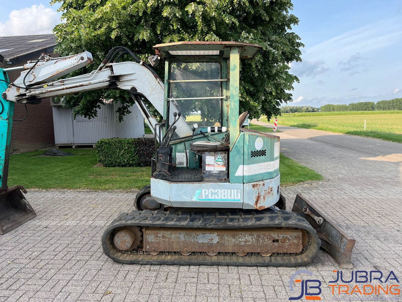 Komatsu PC38UU-1 Graafmachine Rups MARGE (Goed werkend!!)