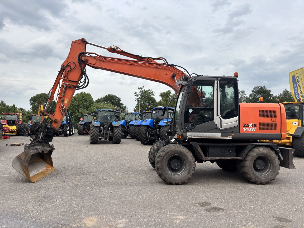 Hitachi Zaxis 140 W mobiele kraan graafmachine draaikantelstuk