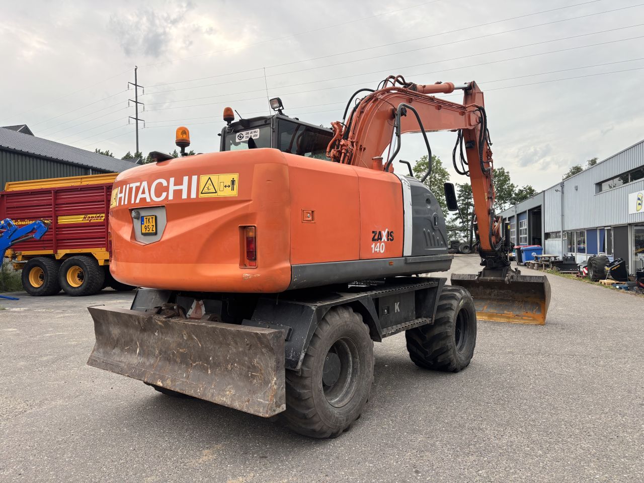 Hitachi Zaxis 140 W mobiele kraan graafmachine draaikantelstuk