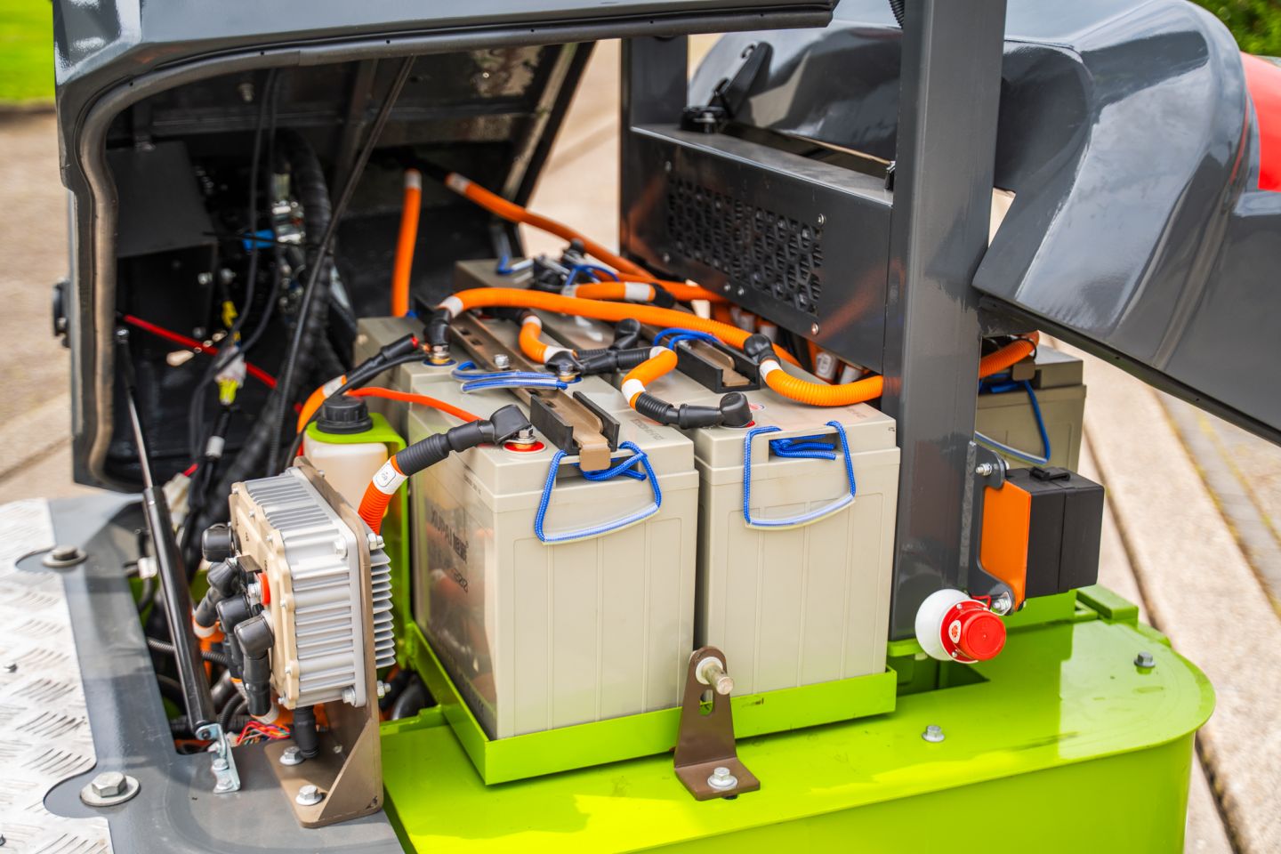 E-Kraft elektrische mini shovel wiellader weideman knikmops