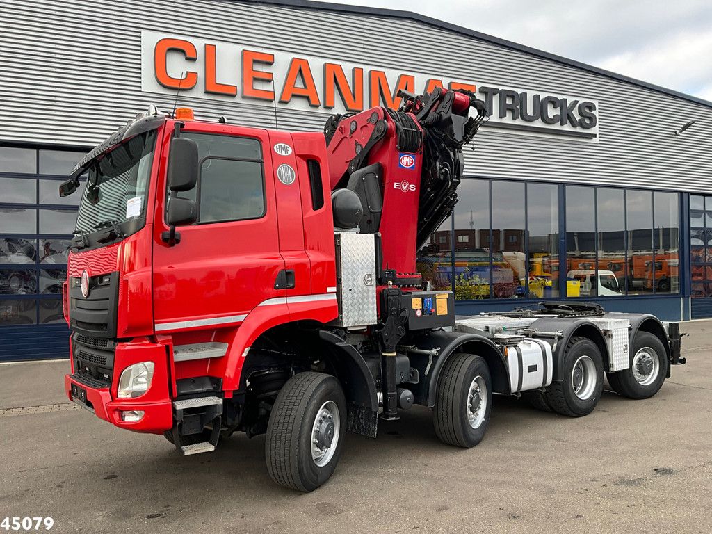 TATRA T 158 8x6 Euro 6 HMF 85 Tonmeter laadkraan + Fly-Jib Just 147.844 km!