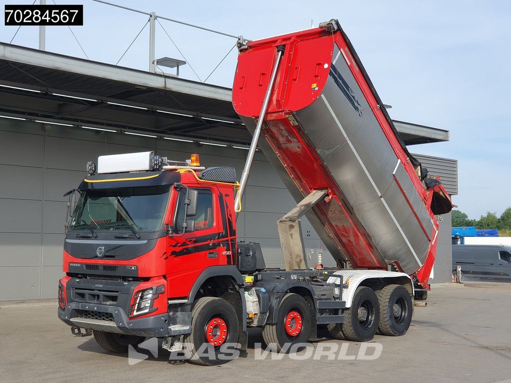 Volvo FMX 450 8X4 17m3 Meiller tipper Steelsuspension Automatic Retarder Big-Axle Euro 6