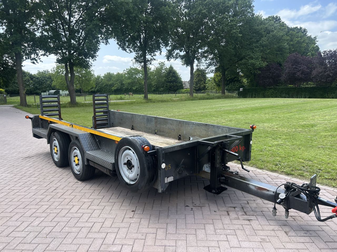 Aanhanger VELDHUIZEN dieplader 7.2 TON LUCHTREMMEN