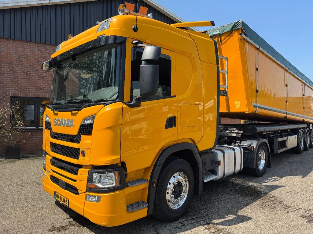 Schmitz Cargobull 55M3 Blaaskipper Kombi Schleuse + SCANIA P450