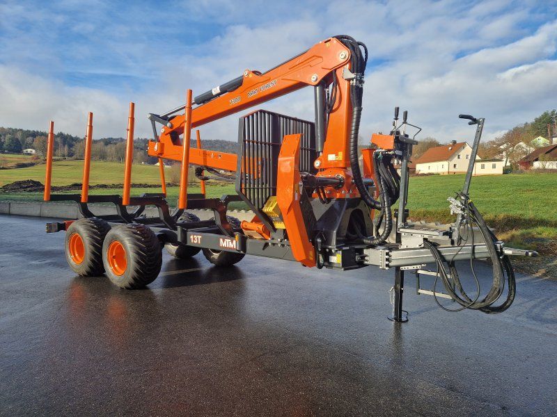 MTM 13T 13to 8,10m Kran Forwarder Rungen Druckluft Dpelrohrrahmen