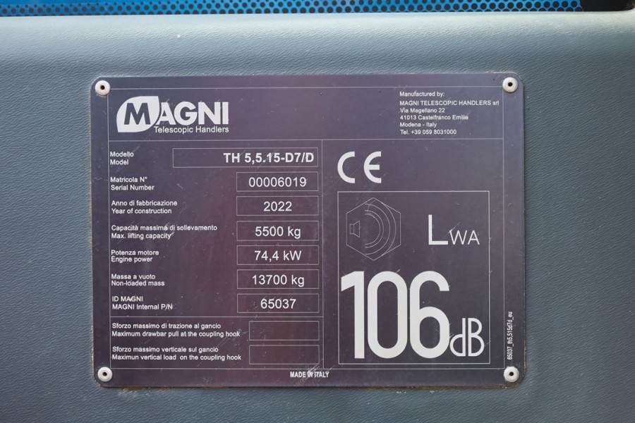 Magni TH5,5.15-D7/D Diesel, 4x4x4 Drive, 5.5t Capacity,