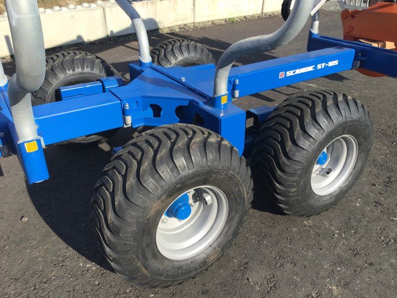 Scandic ST-10S Rückewagen 13t 7,9m Kran 850kg Hubkraft Druckluft