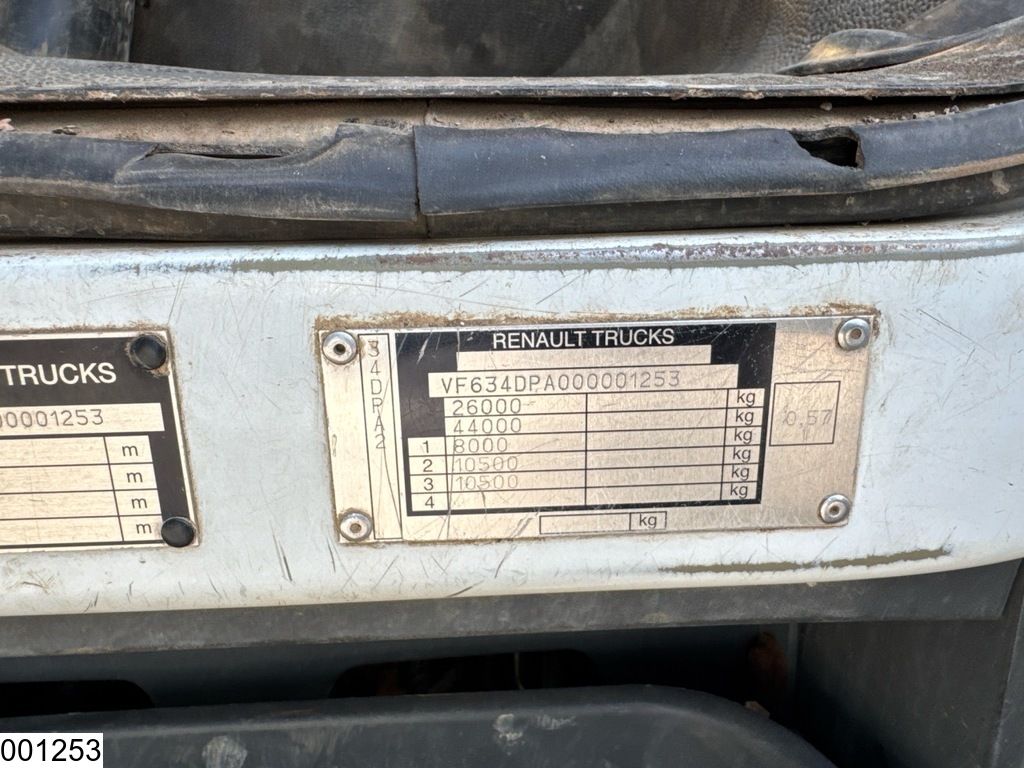 Renault Kerax 450 Dxi 6x4, Manual, Steel, Palfinger, Combi