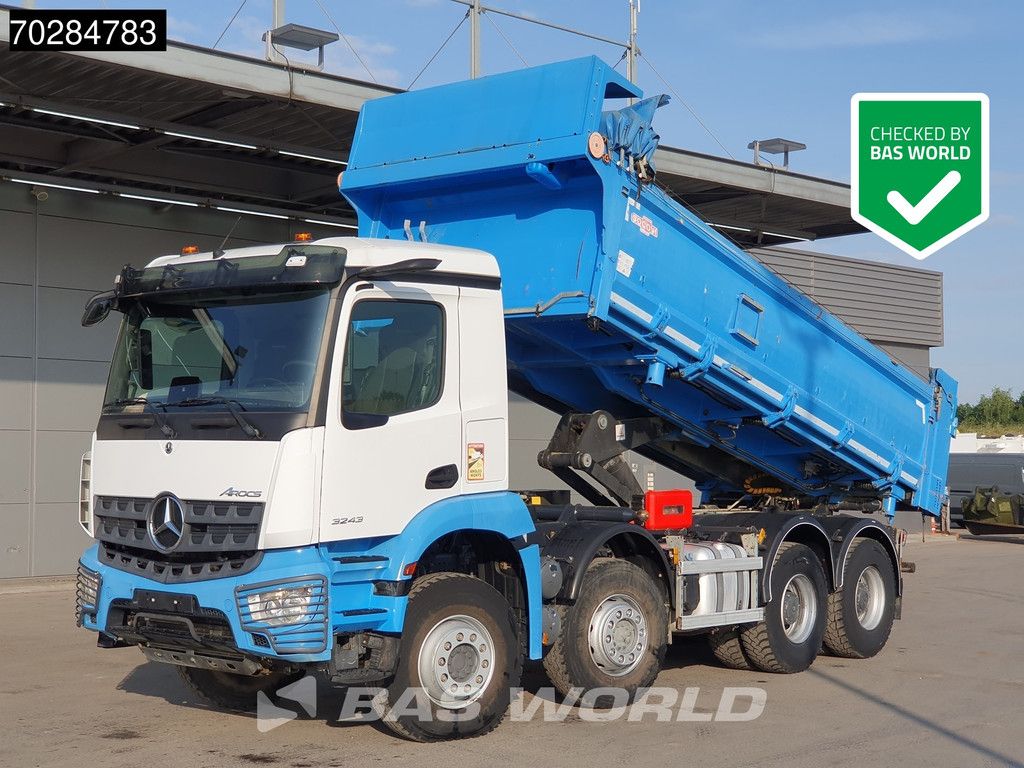 Mercedes Arocs 3243 8X4 14m3 2-side tipper Big-Axle Steelsuspension Navi Euro 6