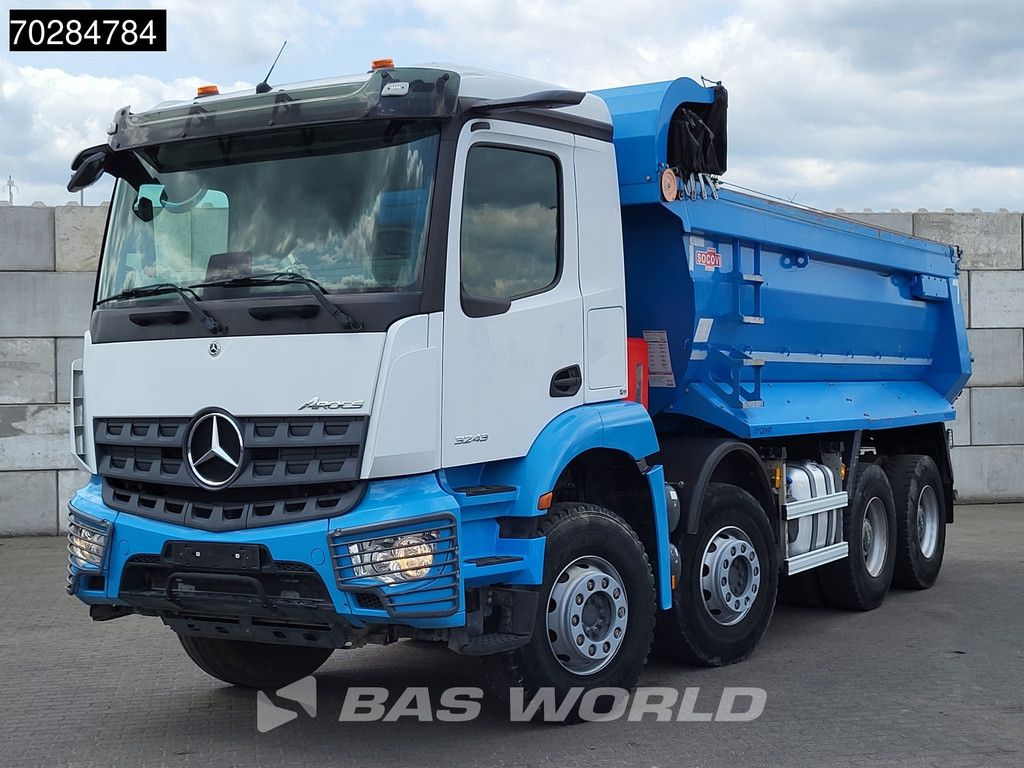 Mercedes Arocs 3243 8X4 16m3 tipper Big-Axle Steelsuspension Automatic Navi Euro 6