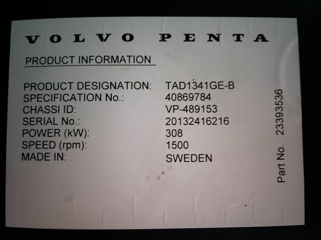 Volvo TAD1341GE - 350 kVA Generator - DPX-18878