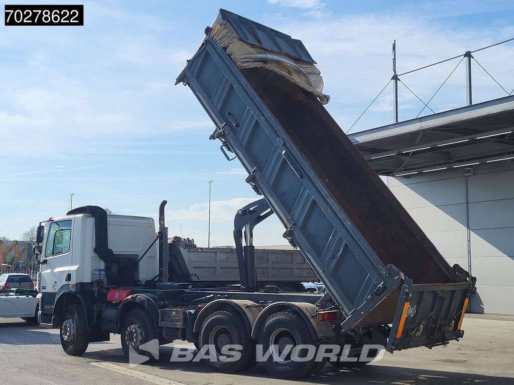 DAF CF85.410 8X4 13m3 Meiller 2-side tipper Big-Axle steel suspension Automatic Euro 4