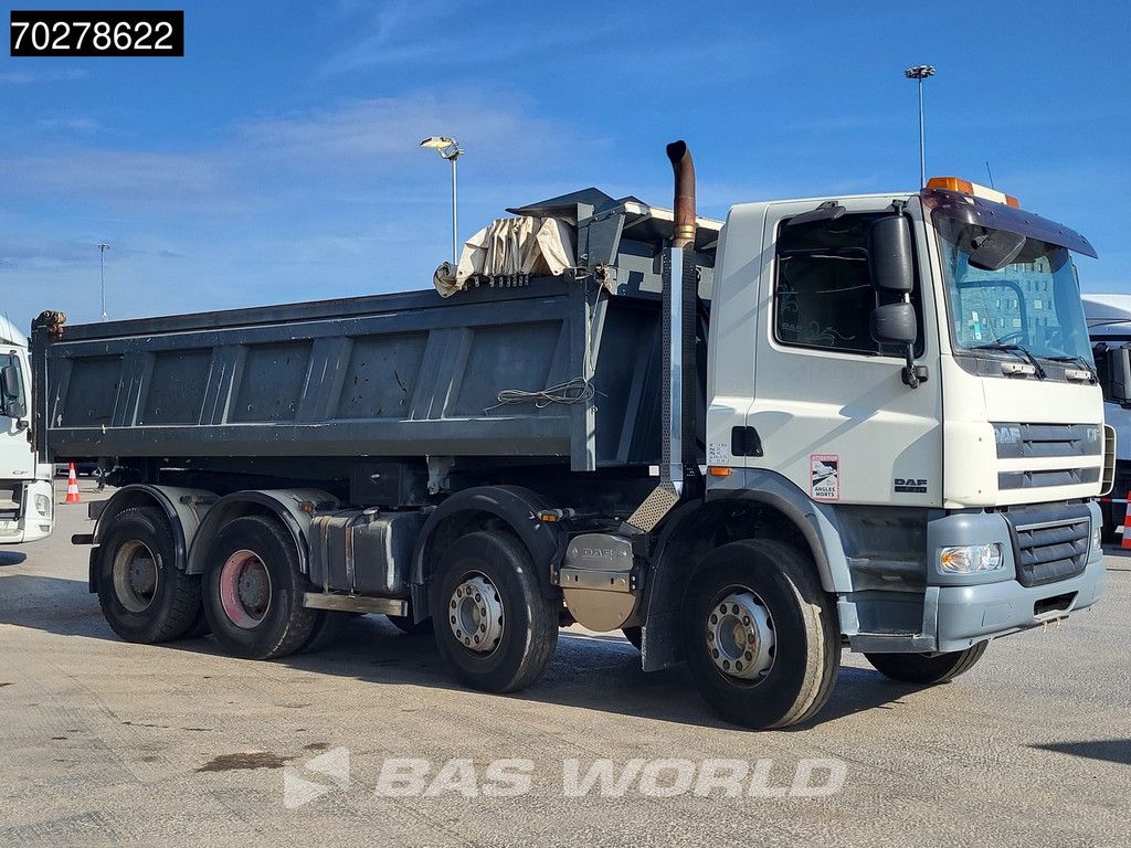 DAF CF85.410 8X4 13m3 Meiller 2-side tipper Big-Axle steel suspension Automatic Euro 4
