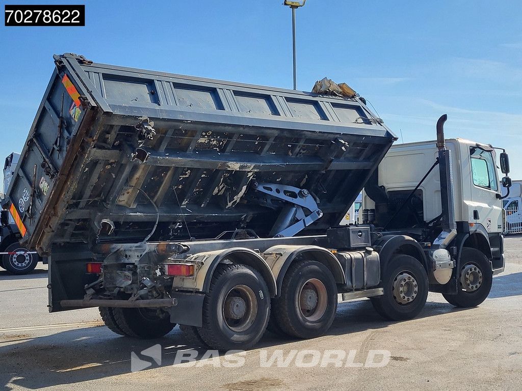 DAF CF85.410 8X4 13m3 Meiller 2-side tipper Big-Axle steel suspension Automatic Euro 4