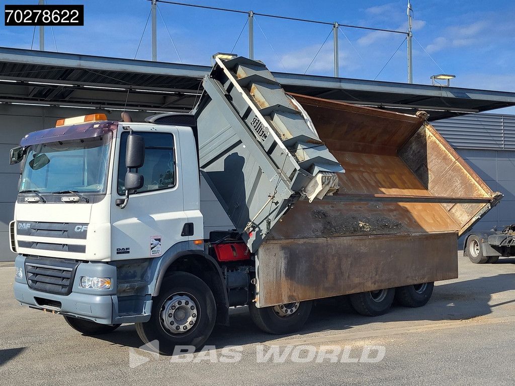 DAF CF85.410 8X4 13m3 Meiller 2-side tipper Big-Axle steel suspension Automatic Euro 4