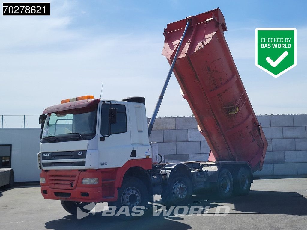 DAF CF85.410 8X4 17m3 tipper Big-Axle Manual Steelsuspension Euro 4