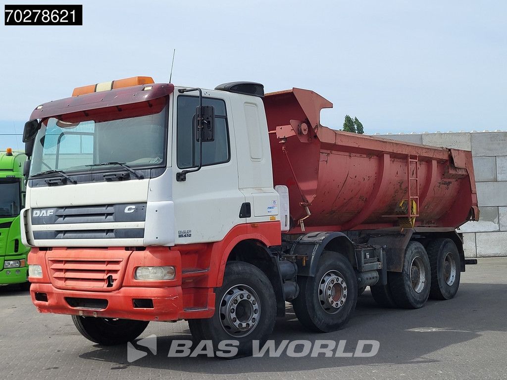 DAF CF85.410 8X4 17m3 tipper Big-Axle Manual Steelsuspension Euro 4