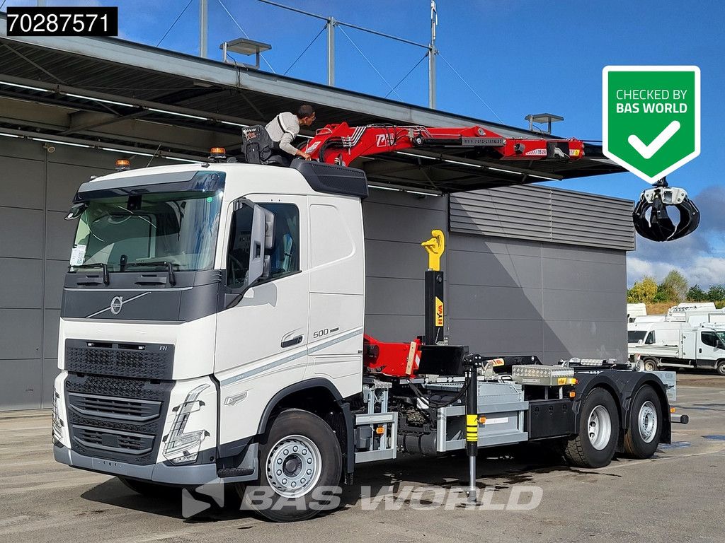 Volvo FH 500 6X2 Penz Crane 15Z9.50R HYVA 20-57-S Hooklift Lift+steering Automatic Euro 6