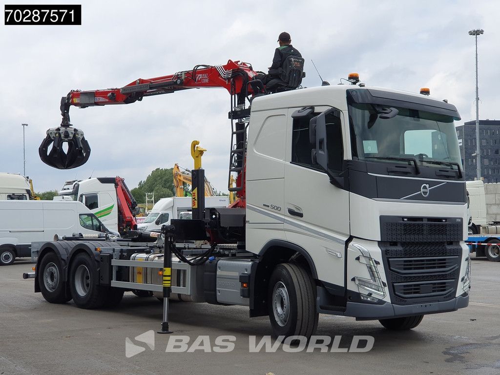 Volvo FH 500 6X2 Penz Crane 15Z9.50R HYVA 20-57-S Hooklift Lift+steering Automatic Euro 6