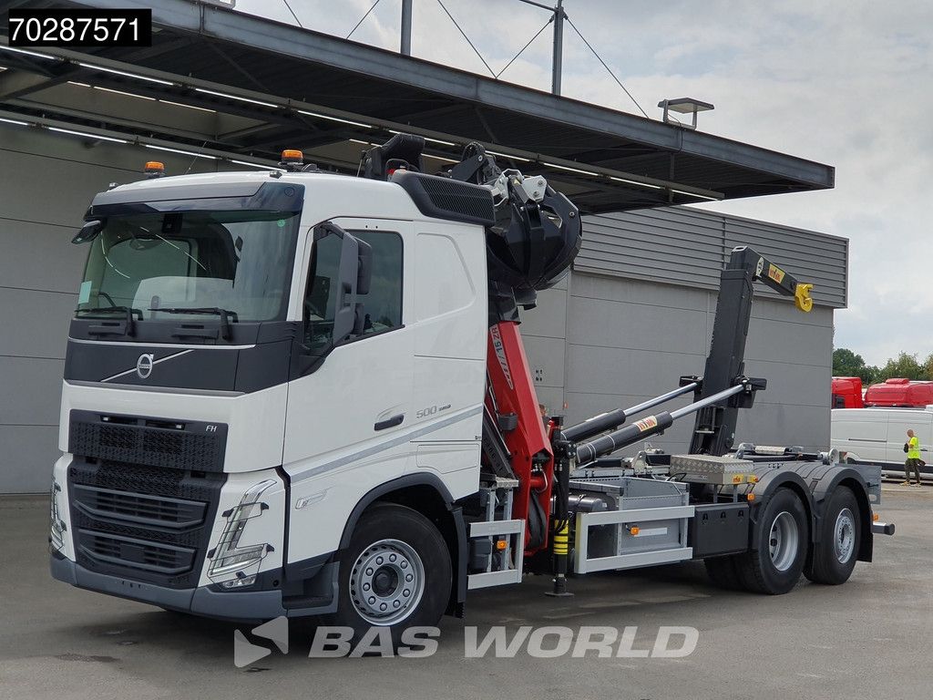 Volvo FH 500 6X2 Penz Crane 15Z9.50R HYVA 20-57-S Hooklift Lift+steering Automatic Euro 6