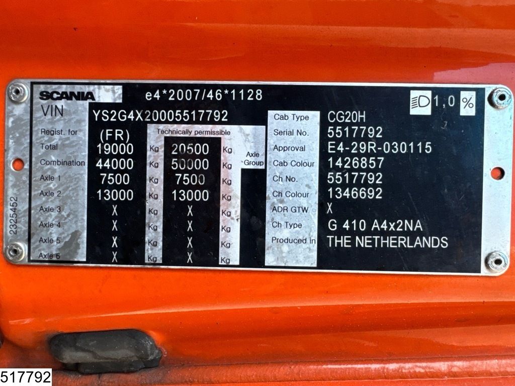 Scania G 410 LNG, EURO 6, Retarder