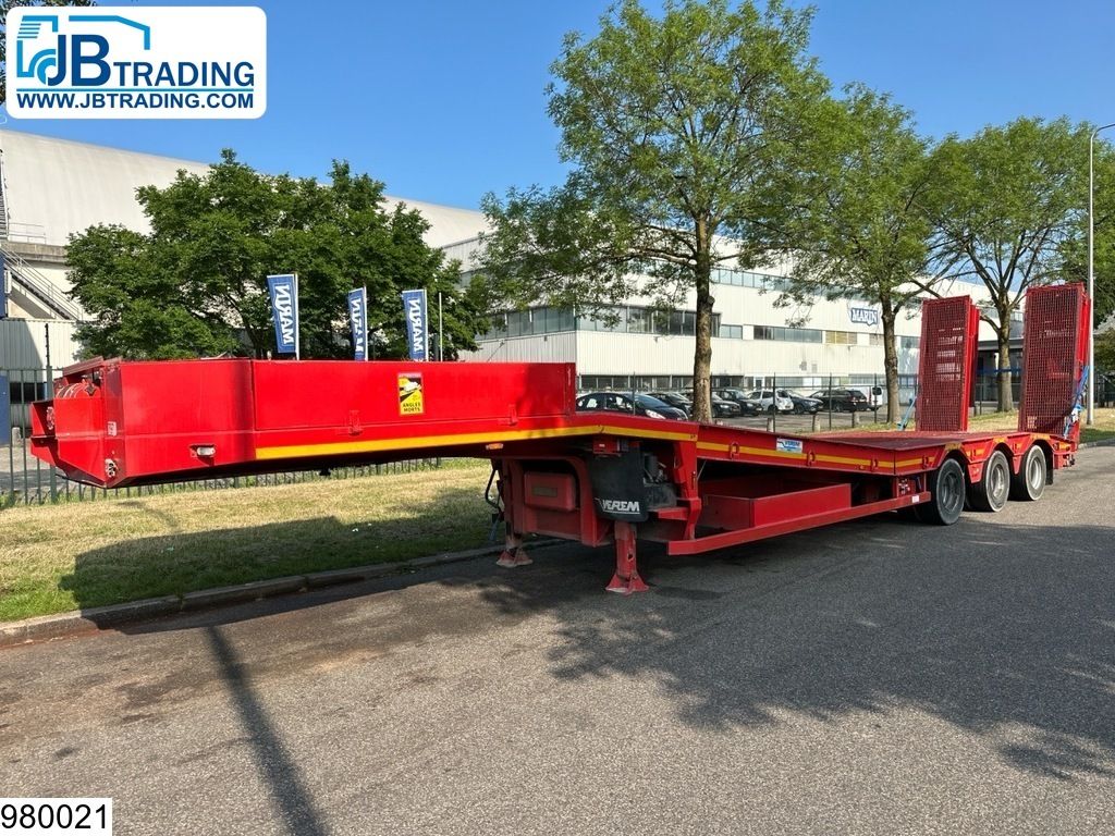 Verem Lowbed 45,000KG, Steering axle, Hydraulic, Winch