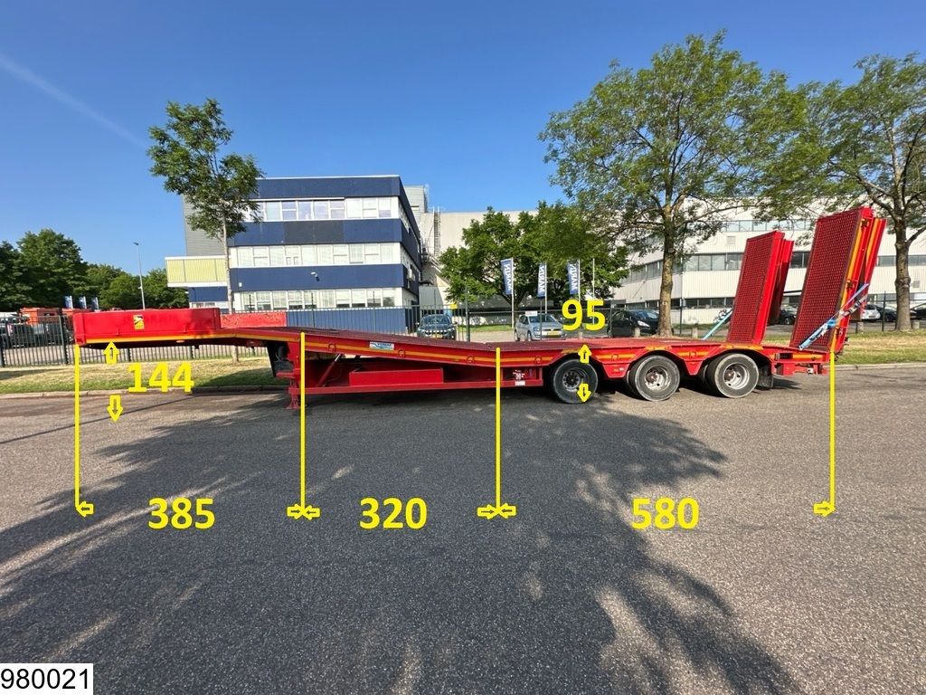 Verem Lowbed 45,000KG, Steering axle, Hydraulic, Winch