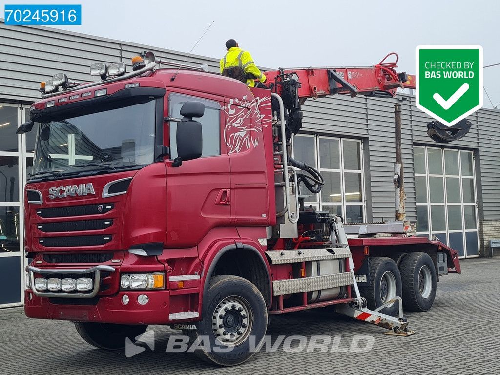 Scania R580 6X4 3-Pedals Jonsered J28505 83 Crane Kran Steel-suspension Retarder Euro 6