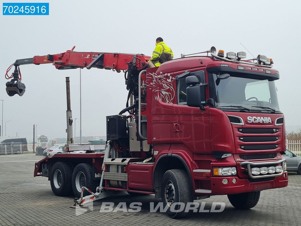Scania R580 6X4 3-Pedals Jonsered J28505 83 Crane Kran Steel-suspension Retarder Euro 6