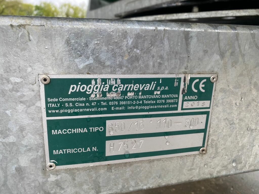 Pioggia carnevali haspel beregeningshaspel 110/300 2018