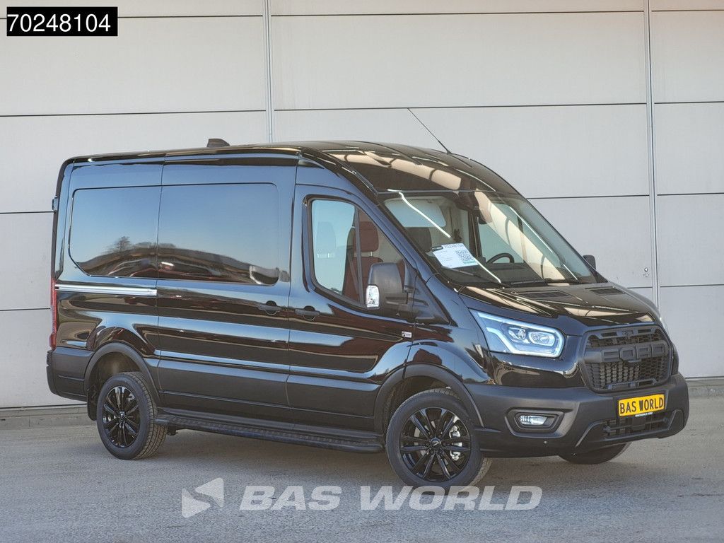 Ford Transit 165pk Automaat Limited Dubbele schuifdeur Black Edition L2H2 ACC 360camera Navi CarPlay Xenon Camera 10m3 Airco