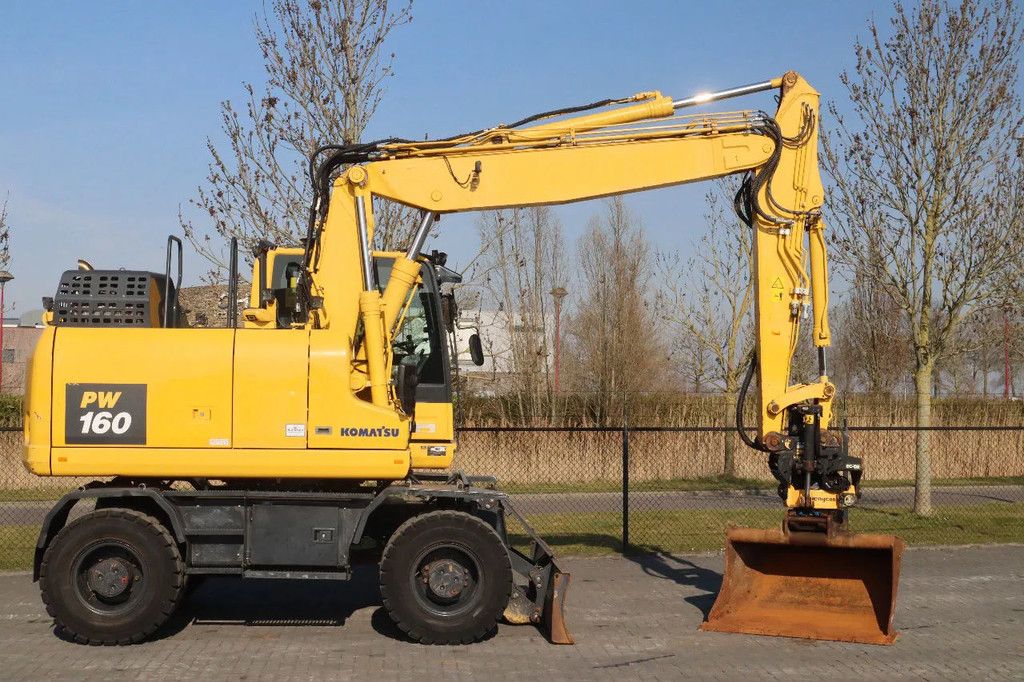 Komatsu PW160-11 | ENGCON TILTROTATOR | BUCKET | TRAILER HYDR.