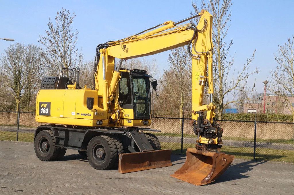Komatsu PW160-11 | ENGCON TILTROTATOR | BUCKET | TRAILER HYDR.